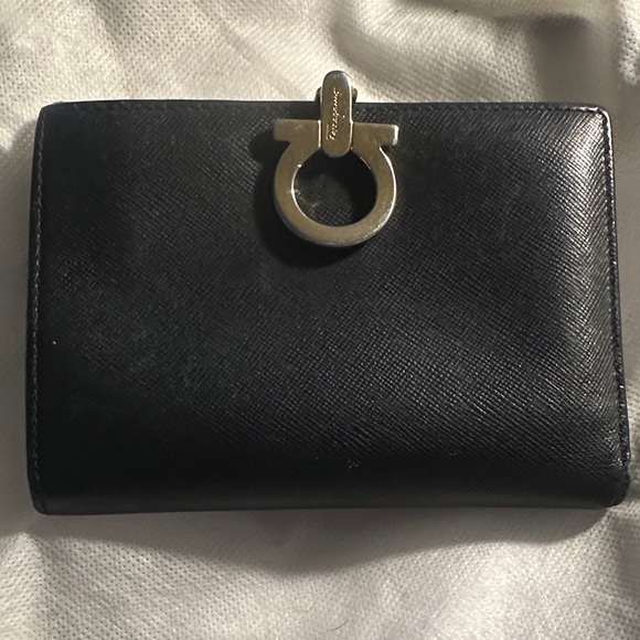 Black Salvador Ferragamo Wallet with Silver Hardware - Picture 11 of 11